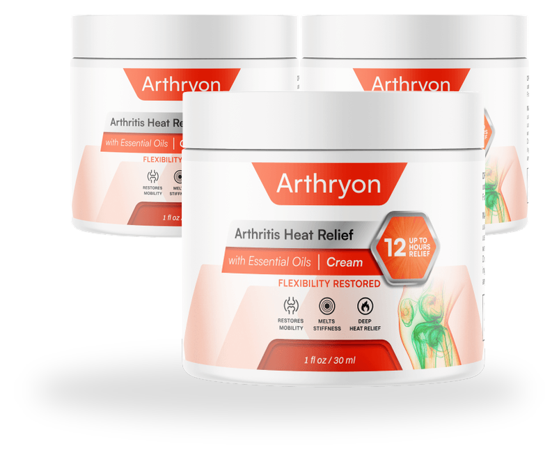 Three jars in the Buy 2 Get 1 Free Arthryon package